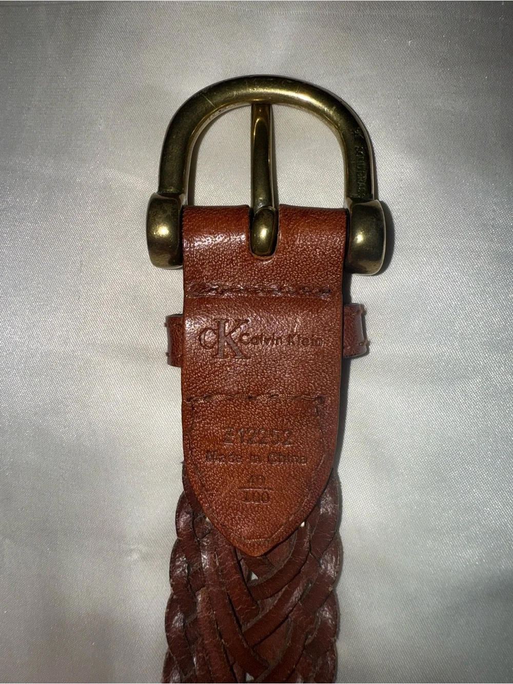 Calvin Klein Braided Leather Belt